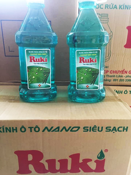 NƯỚC RỬA KÍNH Ô TÔ RUKI NANO 2.5L