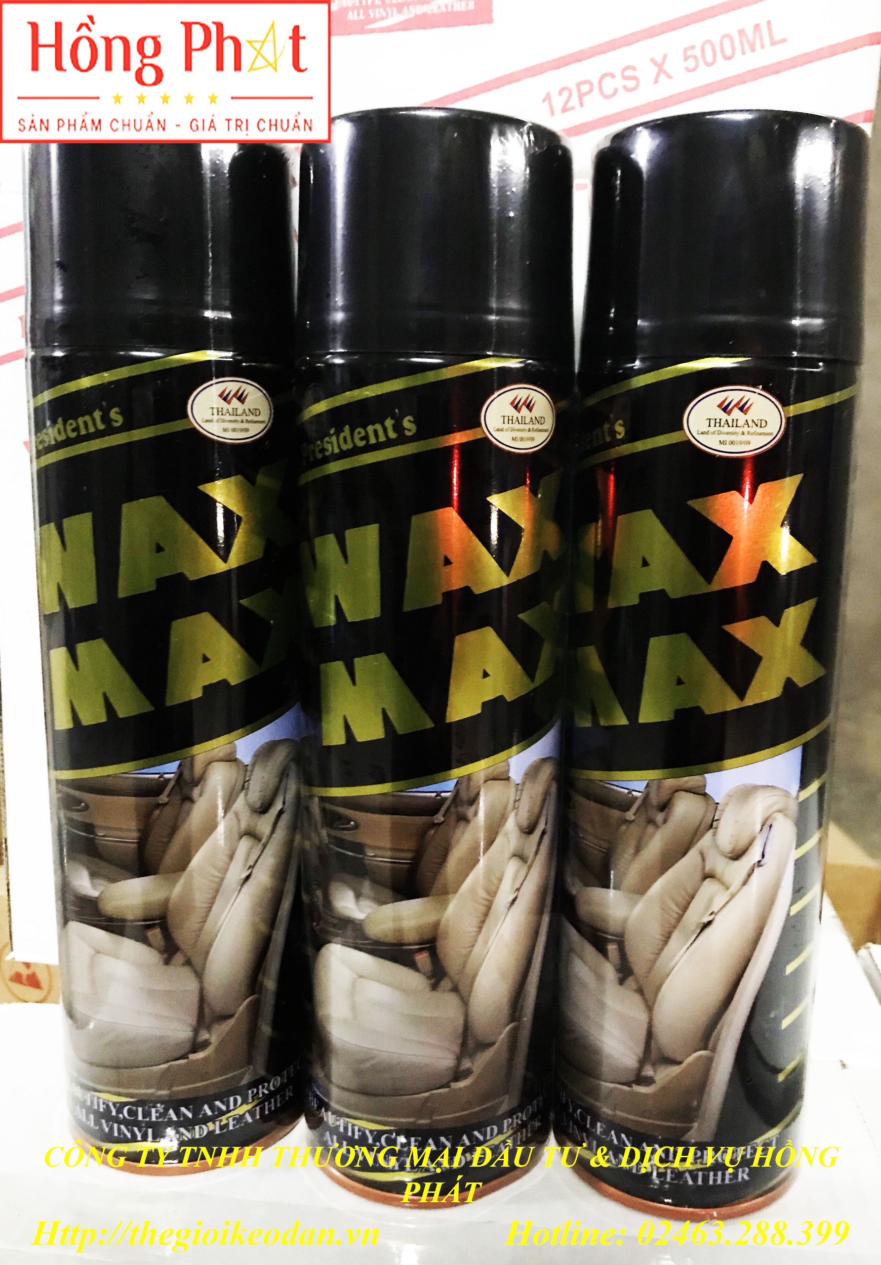 CHAI XỊT ĐÁNH BÓNG WAXMAX 500ML