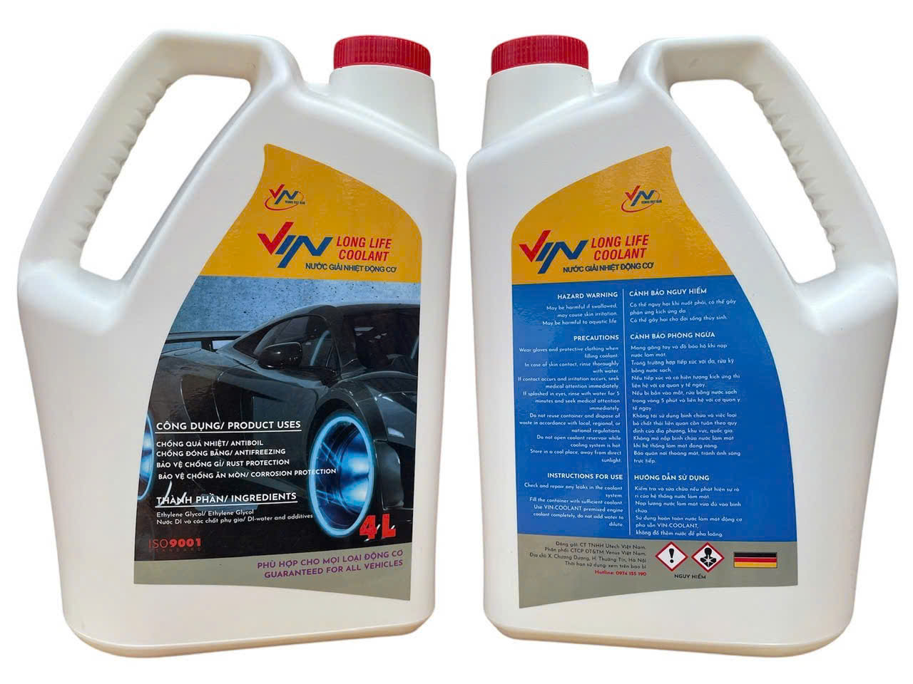 Nước Làm Mát VINCOOLANT 15% Màu Hồng Chính Hãng